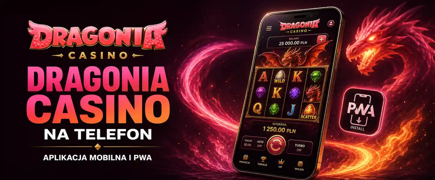 Dragonia Casino na telefon – aplikacja mobilna i PWA dostępne dla polskich graczy na Android i iOS.