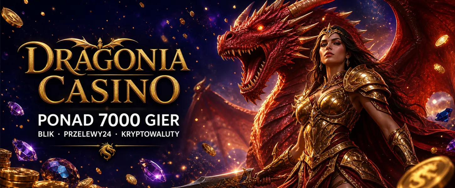 Dragonia Casino recenzja – wojowniczka i smok, ponad 7000 gier, BLIK i Przelewy24